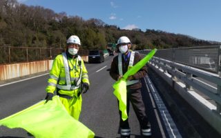 所長パトロール 小田原厚木道路 追越車線規制（平塚営業所）