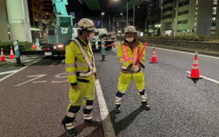 国道41号 下り線 左2車線規制（名古屋西営業所）