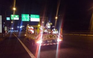 東関東自動車道 下り線 左車線規制（千葉営業所）