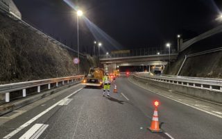 所長パトロール 首都高速道路　上り左F+AA規制（横浜営業所）