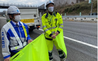 所長パトロール 東名高速道路 走行車線規制（沼津営業所）