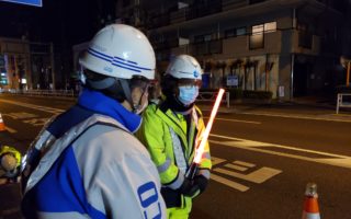 所長パトロール 甲州街道 車線規制（吉祥寺営業所）