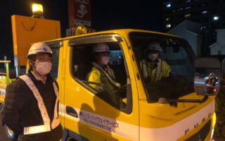 所長パトロール 国道17号線　左側2車線規制・上下線掛け替え車線規制（所沢営業所）