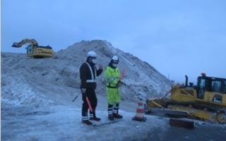 所長パトロール 道央自動車 排雪作業（札幌営業所）