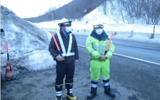 所長パトロール 道央自動車道 排雪作業（札幌営業所）