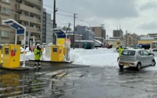 安全パトロール 一般道排雪作業（札幌営業所）
