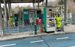 圏央道 八王子西IC 車線規制（八王子多摩営業所）