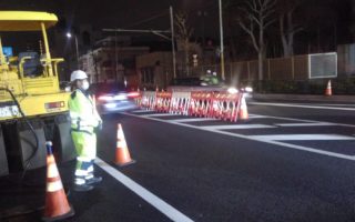 安全パトロール 国道131号線 左車線規制（千葉営業所）