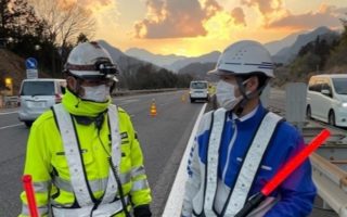 支社長パトロール 中央自動車道 右2車線規制（大月営業所）