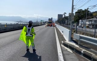 所長パトロール 西湘バイパス 走行車線規制（平塚営業所）