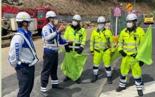 支社長パトロール 関越自動車道 走行車線規制（所沢営業所）