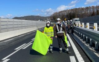 所長パトロール 中央自動車道 追越車線規制（諏訪営業所）