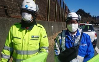 中央自動車道 上り線 走行車線規制（長野営業所）