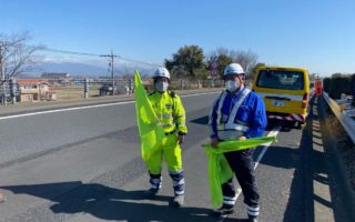 所長パトロール 上信越自動車道 追越車線規制（高崎営業所）