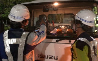 所長パト 宮藤420号 上り線 通行止め規制（吉祥寺営業所）