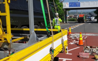 安全パト 西湘バイパス 下り線 通行止め規制（平塚営業所）