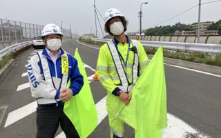 所長パト 新湘南バイパス 下り線 路肩規制（厚木営業所）