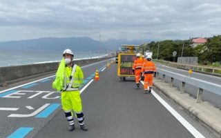 西湘バイパス通行止め規制（平塚営業所）