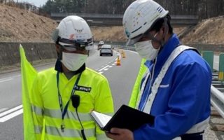 安全部パトロール 中央自動車道 追越車線規制（松本営業所）