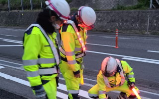 所長パト 中央自動車道 上下線 対面通行規制（諏訪営業所）