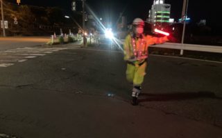 安全パト 長野自動車道 塩尻北IC Eランプ及び県道片側交互通行規制（松本営業所）