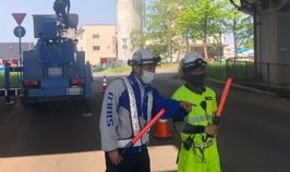 安全パト 札樽自動車道　片側交互通行規制（札幌営業所）