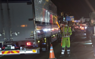 安全パト 国道16号 上下線 追越車線規制（横浜町田営業所）