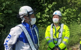 安全パト 札樽自動車道 上り線 走行車線規制（札幌営業所）