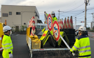 安全パト 関越自動車道 上り線 追越車線規制（所沢営業所）
