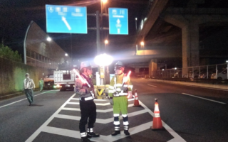 安全パト 国道298号線 下り線 通行止（千葉営業所）
