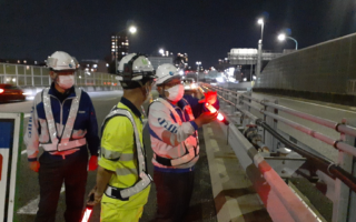 役員パト 名古屋第二環状自動車道 内回り 追越車線規制（名古屋東営業所）