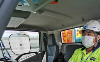 所長パト 中央自動車道 上り線 走行車線規制（飯田営業所）