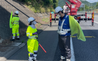 支社長・所長パト 関越自動車道 下り線 走行車線規制（高崎営業所）