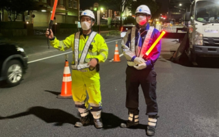 安全パト 名古屋市道 江川線南行き 2/3追い越し規制（名古屋営業所）