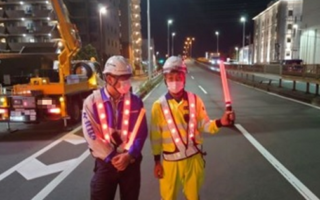 所長パト 国道246号線 車線規制（御殿場営業所）