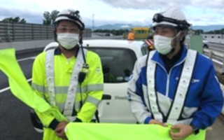 安全パト 道央自動車道 江別西IC～札幌IC間 上り線 追越車線規制（札幌営業所）