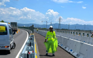 所長パト 長野自動車道 上下線車線規制（松本営業所）
