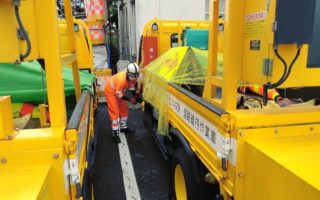 送り出しパトロール 八王子JCT　Cランプランプ規制（八王子維持営業所）