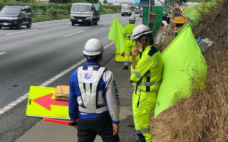 営業本部パト 関越自動車道下り線路肩規制（営業本部）