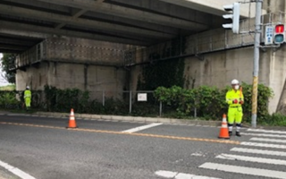 所長パト 市原市内・街路 片側交互通行規制（千葉営業所）