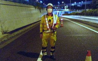 安全パト 首都高湾岸線 幸浦出口 西行きS規制（港北営業所）