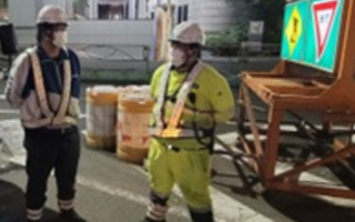 所長パト 国道1号 上下線 車線規制（加平営業所）