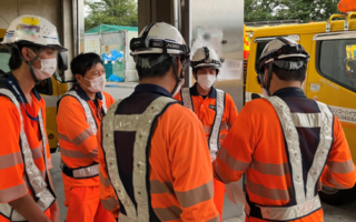 安全パト 中央自動車道 上り線 追越車線規制（八王子維持営業所）