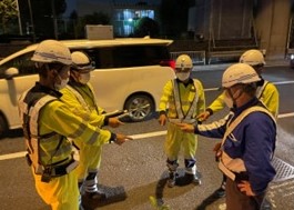 業務支援部パトロール 国道20号 右2車線規制（加平営業所）
