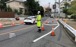 所長パトロール 内回り 片側交互通行規制（千葉営業所）