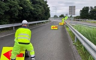 所長パトロール 館山自動車道　市原ICランプ規制（千葉営業所）