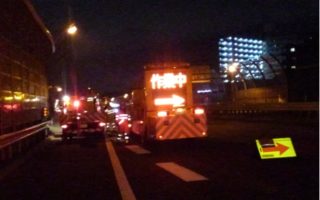 京葉道路 上り線 走行車線規制（千葉営業所）
