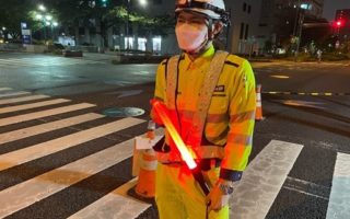 国道245号線 上り線 追越車線規制（吉祥寺営業所）