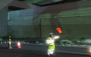 国道22号 南行き左 2車線規制（名古屋西営業所）