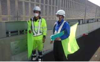 営業本部パト 新東名高速道路 走行車線規制（厚木営業所）